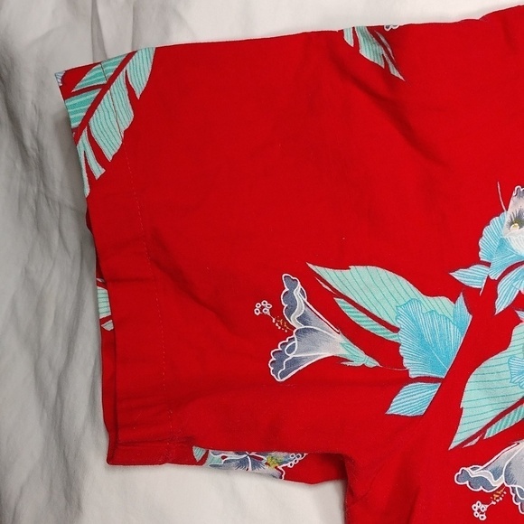 Hawaii Blues mens short sleeved button down shirt size large - Picture 6 of 10